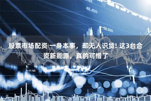 股票市场配资 一身本事，却无人识货! 这3台合资新能源，真的可惜了